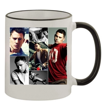 Channing Tatum 11oz Colored Rim & Handle Mug