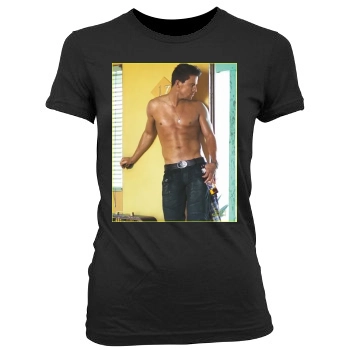 Channing Tatum Women's Junior Cut Crewneck T-Shirt