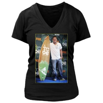 Channing Tatum Women's Deep V-Neck TShirt