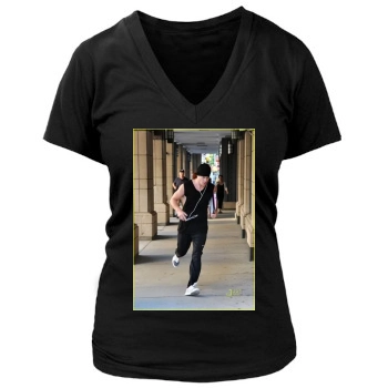 Channing Tatum Women's Deep V-Neck TShirt