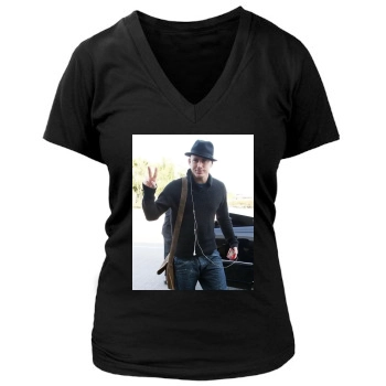 Channing Tatum Women's Deep V-Neck TShirt