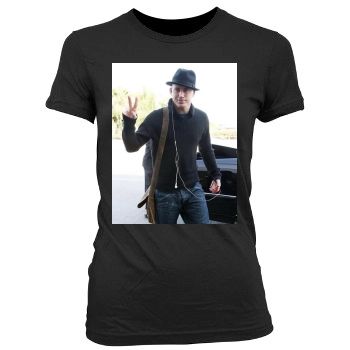 Channing Tatum Women's Junior Cut Crewneck T-Shirt