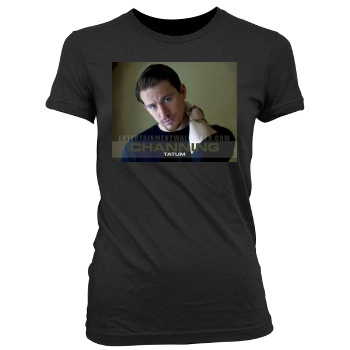 Channing Tatum Women's Junior Cut Crewneck T-Shirt