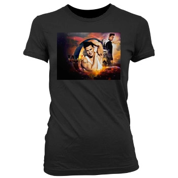 Channing Tatum Women's Junior Cut Crewneck T-Shirt