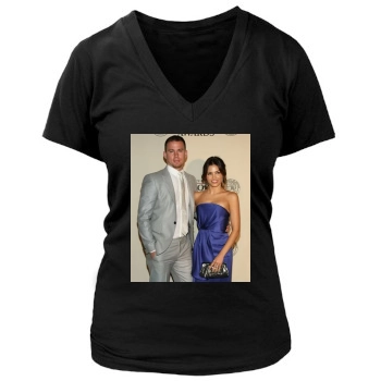 Channing Tatum Women's Deep V-Neck TShirt