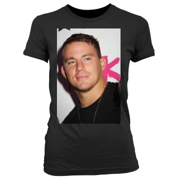 Channing Tatum Women's Junior Cut Crewneck T-Shirt