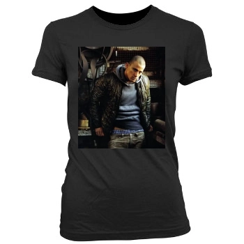 Channing Tatum Women's Junior Cut Crewneck T-Shirt