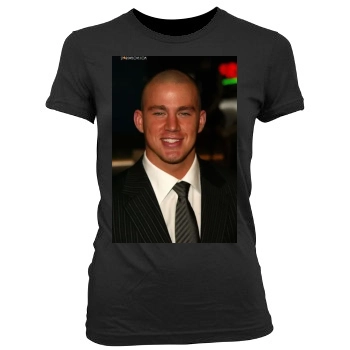 Channing Tatum Women's Junior Cut Crewneck T-Shirt