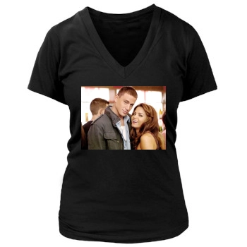 Channing Tatum Women's Deep V-Neck TShirt