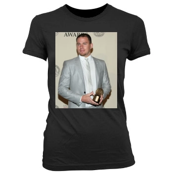 Channing Tatum Women's Junior Cut Crewneck T-Shirt