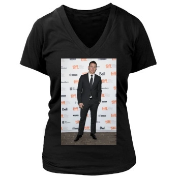 Channing Tatum Women's Deep V-Neck TShirt