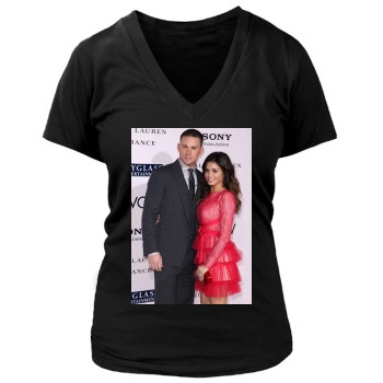 Channing Tatum Women's Deep V-Neck TShirt