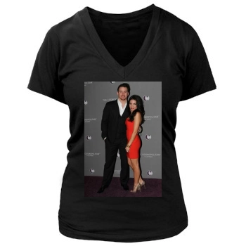 Channing Tatum Women's Deep V-Neck TShirt