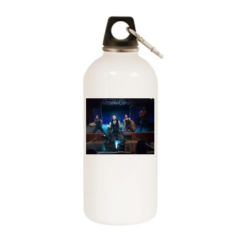 Channing Tatum White Water Bottle With Carabiner