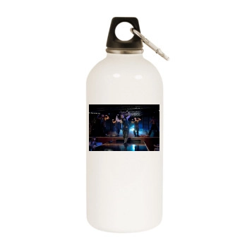 Channing Tatum White Water Bottle With Carabiner