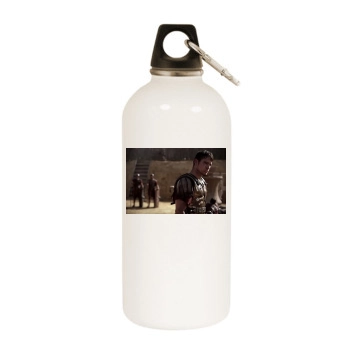 Channing Tatum White Water Bottle With Carabiner