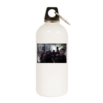 Channing Tatum White Water Bottle With Carabiner