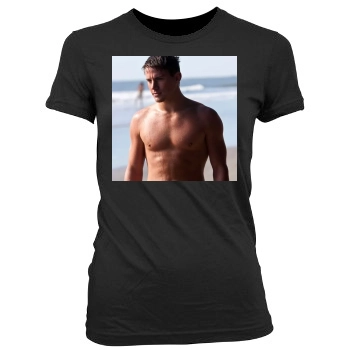 Channing Tatum Women's Junior Cut Crewneck T-Shirt