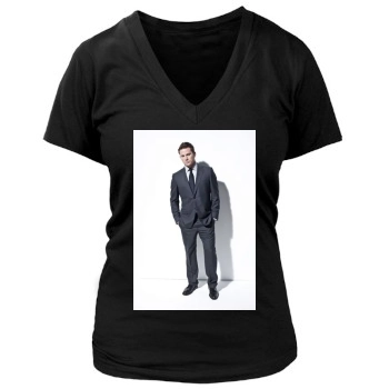 Channing Tatum Women's Deep V-Neck TShirt