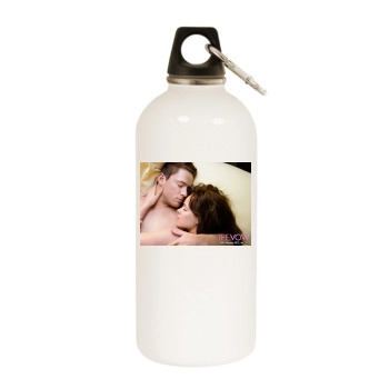 Channing Tatum White Water Bottle With Carabiner