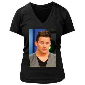 Channing Tatum Women's Deep V-Neck TShirt