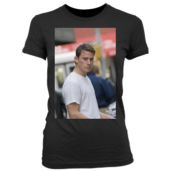 Channing Tatum Women's Junior Cut Crewneck T-Shirt