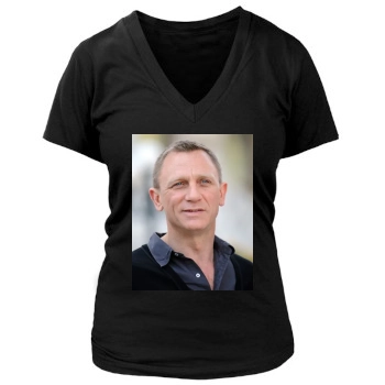 Daniel Craig Women's Deep V-Neck TShirt