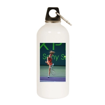 Daniela Hantuchova White Water Bottle With Carabiner