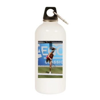 Daniela Hantuchova White Water Bottle With Carabiner