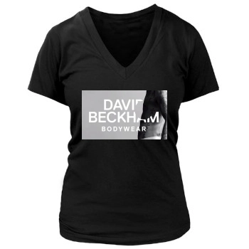 David Beckham Women's Deep V-Neck TShirt