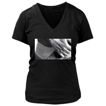 David Beckham Women's Deep V-Neck TShirt