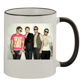 Backstreet Boys 11oz Colored Rim & Handle Mug