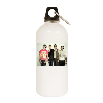 Backstreet Boys White Water Bottle With Carabiner