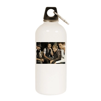 Backstreet Boys White Water Bottle With Carabiner