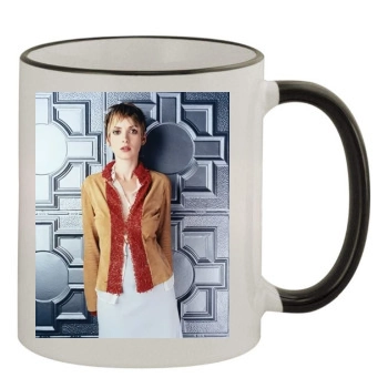 Winona Ryder 11oz Colored Rim & Handle Mug