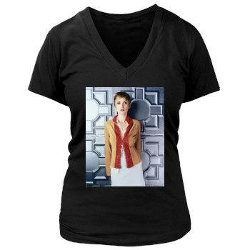 Winona Ryder Women's Deep V-Neck TShirt