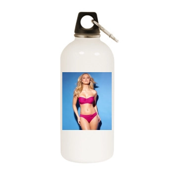 Elisandra Tomacheski White Water Bottle With Carabiner