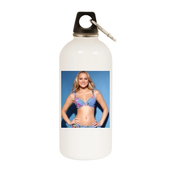 Elisandra Tomacheski White Water Bottle With Carabiner