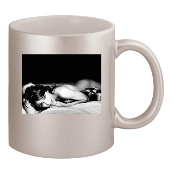 Elizabeth Hurley 11oz Metallic Silver Mug