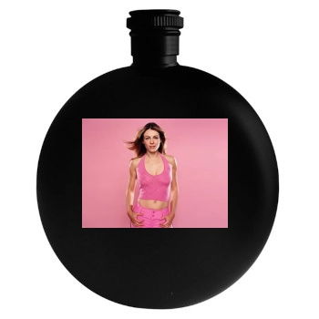 Elizabeth Hurley Round Flask