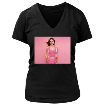 Elizabeth Hurley Women's Deep V-Neck TShirt