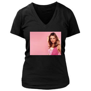 Elizabeth Hurley Women's Deep V-Neck TShirt