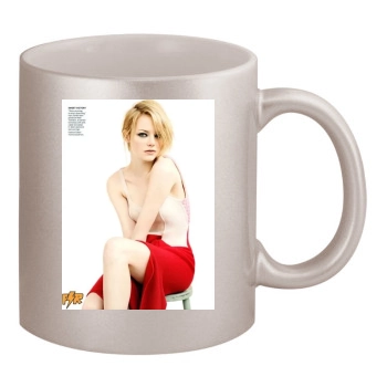 Emma Stone 11oz Metallic Silver Mug