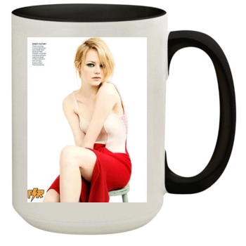 Emma Stone 15oz Colored Inner & Handle Mug