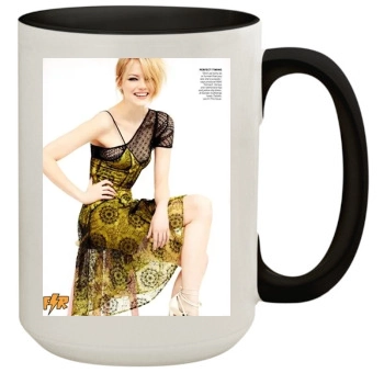 Emma Stone 15oz Colored Inner & Handle Mug