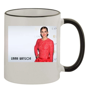 Emma Watson 11oz Colored Rim & Handle Mug