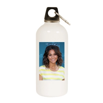 Emmanuelle Chriqui White Water Bottle With Carabiner