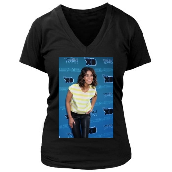 Emmanuelle Chriqui Women's Deep V-Neck TShirt