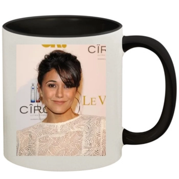 Emmanuelle Chriqui 11oz Colored Inner & Handle Mug