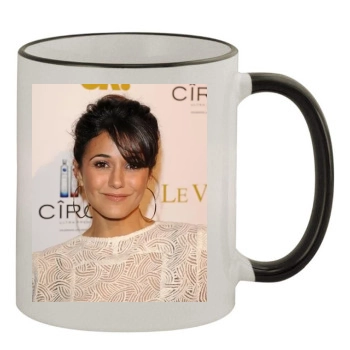 Emmanuelle Chriqui 11oz Colored Rim & Handle Mug